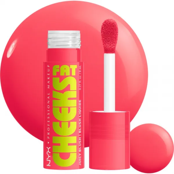 NYX Professional Makeup Fat Cheeks Juicy Blush tekutá lícenka odtieň 06 Bouncin Berry 8 ml