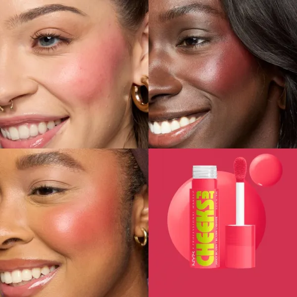 NYX Professional Makeup Fat Cheeks Juicy Blush tekutá lícenka odtieň 06 Bouncin Berry 8 ml
