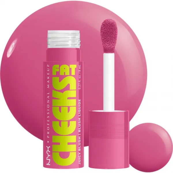 NYX Professional Makeup Fat Cheeks Juicy Blush tekutá lícenka odtieň 07 Plum Pop 8 ml