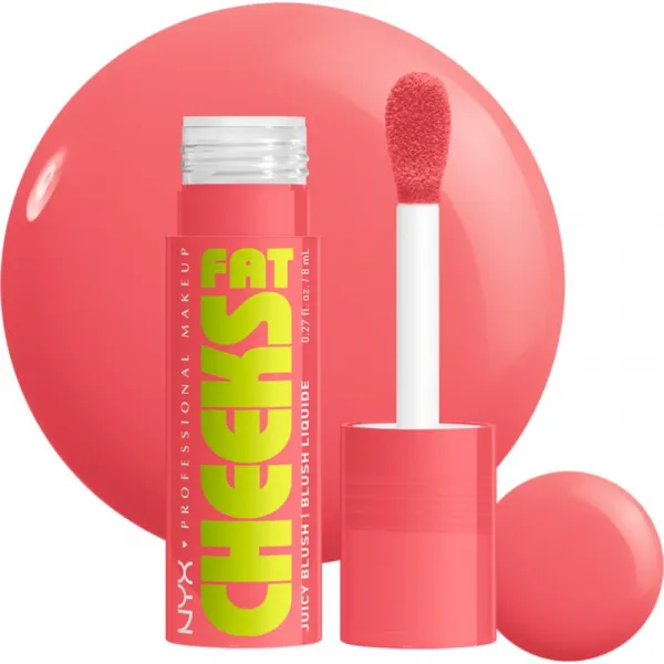 NYX Professional Makeup Fat Cheeks Juicy Blush tekutá lícenka odtieň 02 Fig Fizz 8 ml