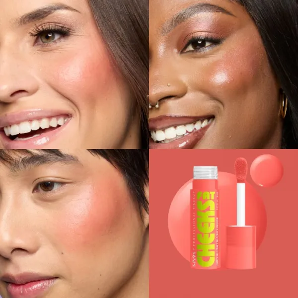 NYX Professional Makeup Fat Cheeks Juicy Blush tekutá lícenka odtieň 01 Papaya Plump 8 ml