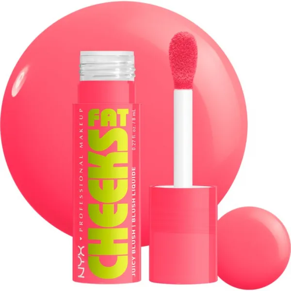 NYX Professional Makeup Fat Cheeks Juicy Blush tekutá lícenka odtieň 03 Guava Gush 8 ml