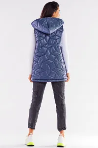 Awama Woman's Vest A539 Navy Blue