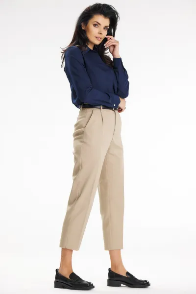 Awama Woman's Shirt A652 Navy Blue