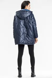 Awama Woman's Jacket A687 Navy Blue