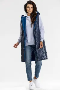 Awama Woman's Vest A683 Navy Blue