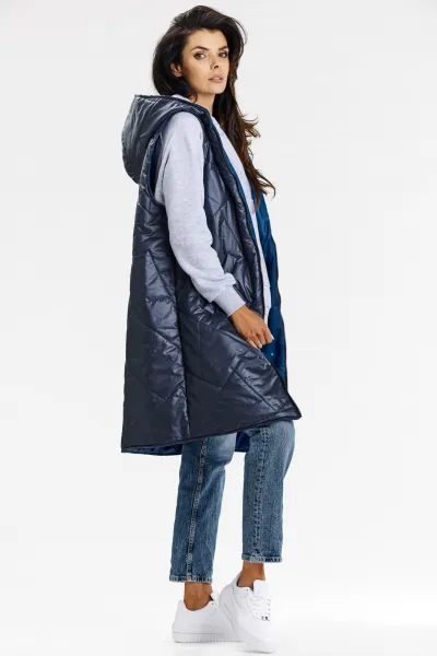 Awama Woman's Vest A683 Navy Blue