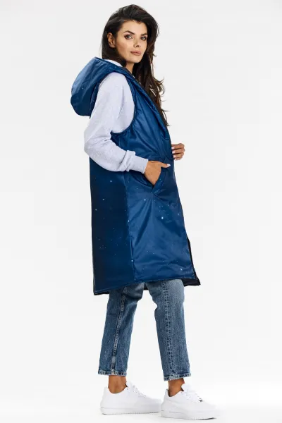Awama Woman's Vest A683 Navy Blue