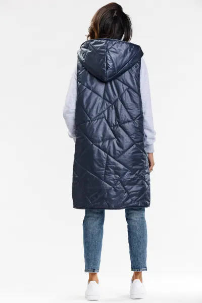 Awama Woman's Vest A683 Navy Blue
