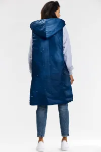 Awama Woman's Vest A683 Navy Blue