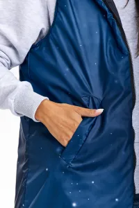 Awama Woman's Vest A683 Navy Blue