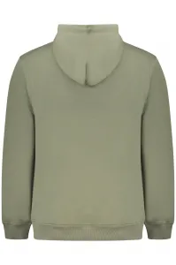 Pánska mikina s kapucňou v khaki farbe