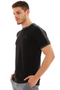 T8584 DEWBERRY MEN'S T-SHIRT-BLACK