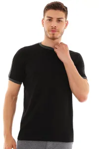 T8584 DEWBERRY MEN'S T-SHIRT-BLACK