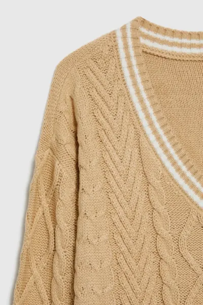 Marisse WOMEN'S SWEATER Z-SW-4828 BEIGE