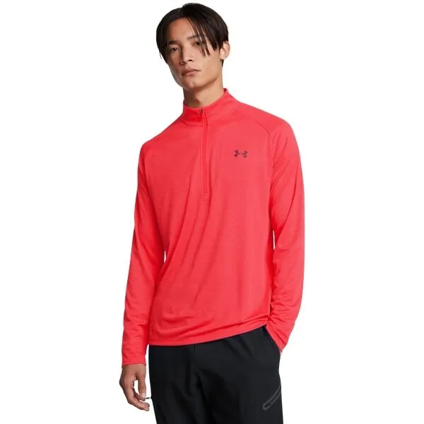 Under Armour TECH TEXTURED Pánske tričko, červená, veľkosť M