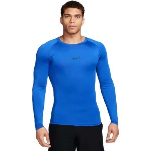 Nike DRI-FIT Pánske termo tričko, modrá, veľkosť