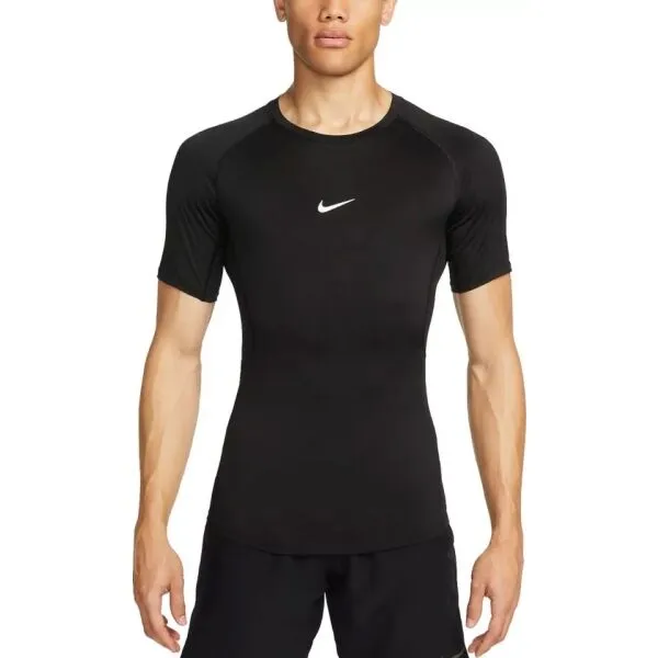 Nike M NP DF TIGHT TOP SS Pánske tréningové tričko, čierna, veľkosť