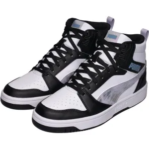 Puma REBOUND V6 MID SPACE BELLE JR Detské členkové tenisky, biela, veľkosť 37