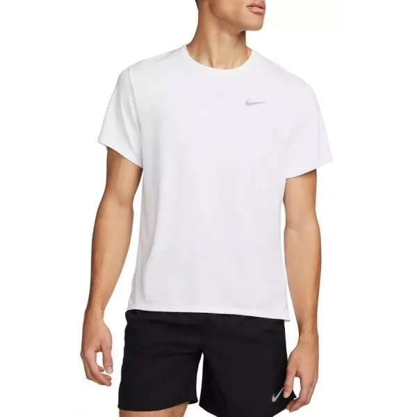 Nike NK DF UV MILER SS Pánske tréningové tričko, biela, veľkosť