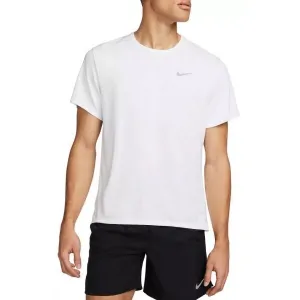 Nike NK DF UV MILER SS Pánske tréningové tričko, biela, veľkosť