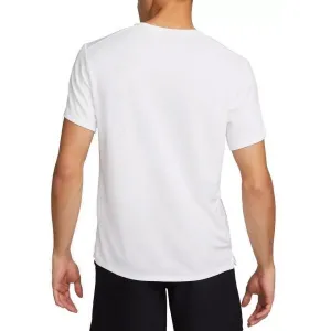 Nike NK DF UV MILER SS Pánske tréningové tričko, biela, veľkosť