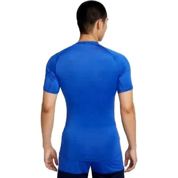 Nike M NP DF TIGHT TOP SS Pánske tréningové tričko, modrá, veľkosť