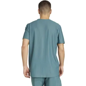 adidas OWN THE RUN TEE Pánske bežecké tričko, tmavo zelená, veľkosť