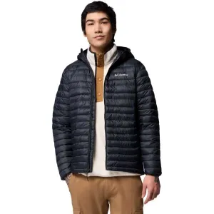 Columbia POWDER PASS HOODED JACKET Pánska outdoorová bunda, čierna, veľkosť