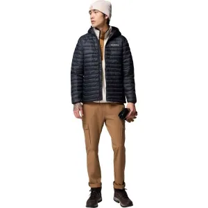 Columbia POWDER PASS HOODED JACKET Pánska outdoorová bunda, čierna, veľkosť