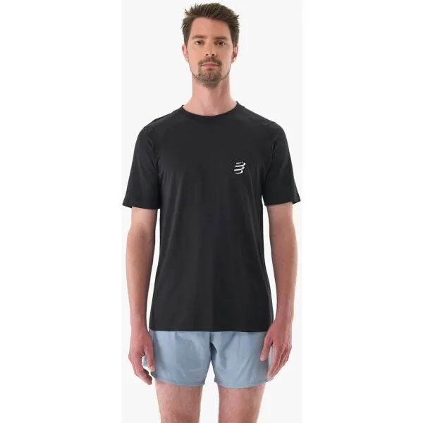 Compressport PERFORMANCE SS TSHIRT M Pánske bežecké tričko, čierna, veľkosť