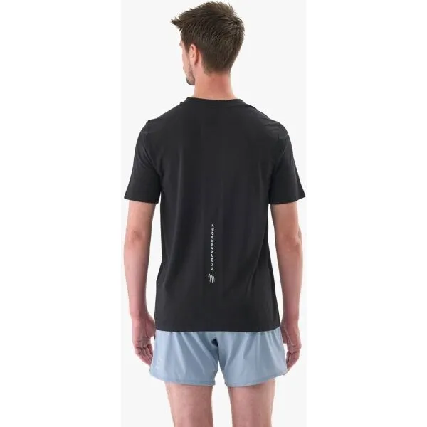 Compressport PERFORMANCE SS TSHIRT M Pánske bežecké tričko, čierna, veľkosť