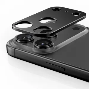 Tech-Protect CamAlloy Fit ochranné sklo na kameru na iPhone 17 Pro, čierne