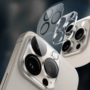 Tech-Protect Cam Fit+, sklíčko pre objektív fotoaparátu, iPhone 17 Pro Max, priehľadné