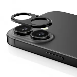 Tech-Protect CamAlloy Fit ochranné sklo na kameru na iPhone 17, čierne