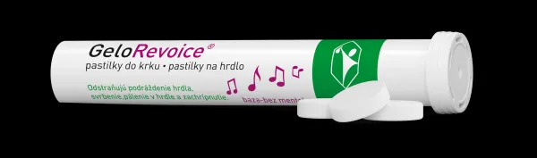 GELOREVOICE Pastilky do krku baza bez mentolu 20 kusov