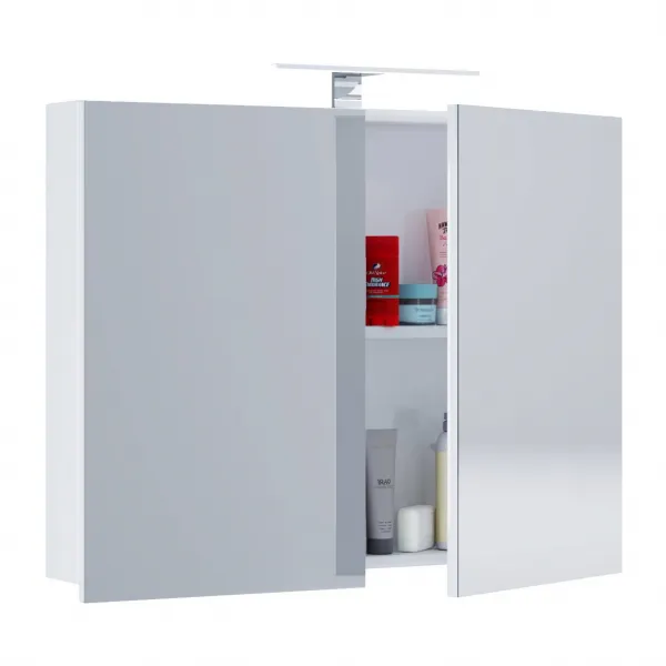VCM LED zrcadlová skříňka 80 cm VCB 1, bílá