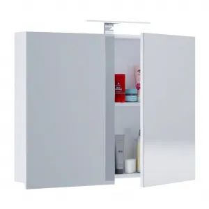 VCM LED zrcadlová skříňka 80 cm VCB 1, bílá