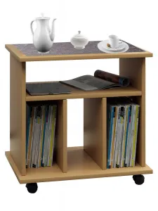 VCM Mobilní odkládací stolek Tabina, buk
