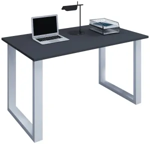 VCM Stůl Lona 110x50 U-nohy, antracit