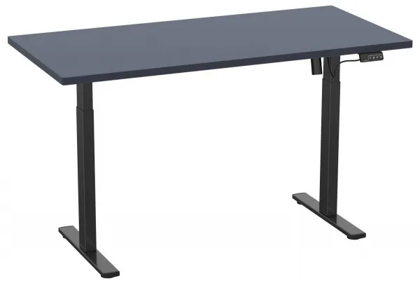 VCM Výškově nastavitelný stůl E-Lona 160x80, antracit