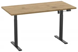 VCM Výškově nastavitelný stůl E-Lona 110x80, dub medový