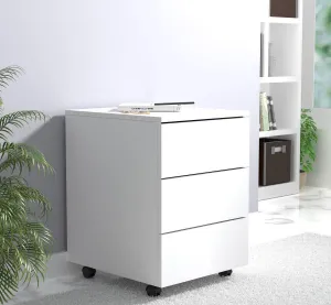 VCM Mobilní zásuvkový kontejner Dalosa 45 3-SB, bílý