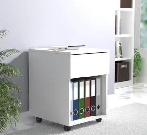 VCM Mobilní zásuvkový kontejner Dalosa 45 1-SB, bílý