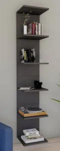 VCM Nástěnná police Lazas, antracitová