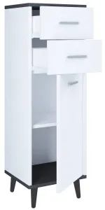 VCM Komoda Lindas, bílá/antracitová