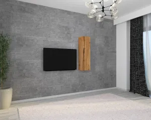 Nástenný regál Arila š: 115 cm, dub medový