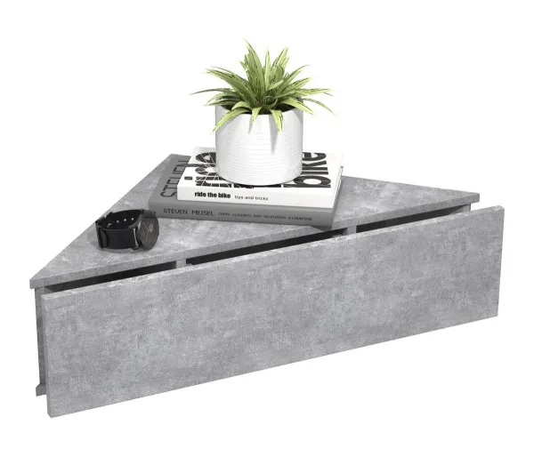 VCM Noční stolek Usal S, imitace betonu