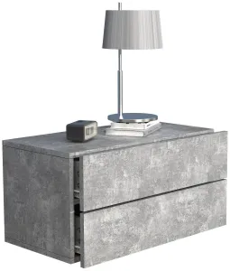 VCM Nástěnná zásuvka Usal L 60, betonově šedá