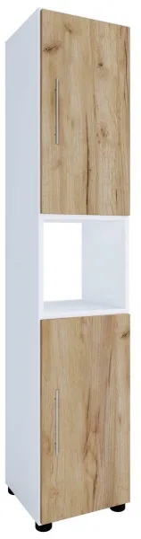 VCM Koupelnová vysoká skříňka Flandu, bílá